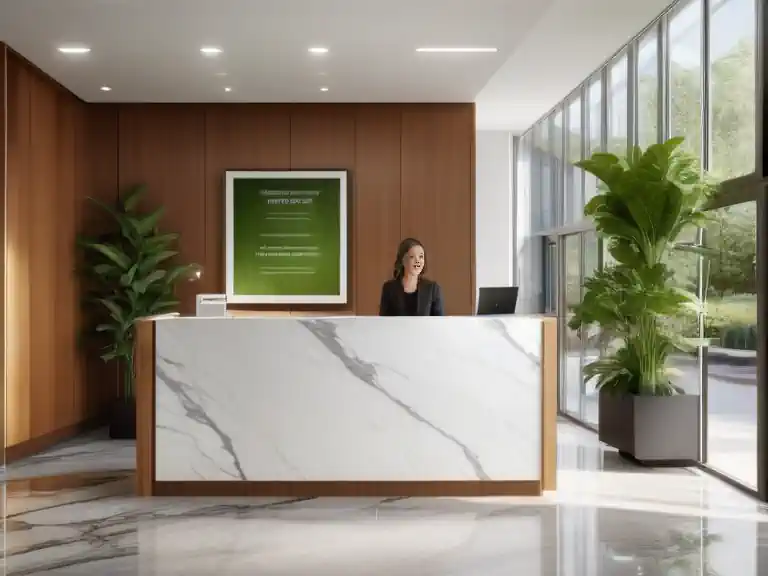 The foyer of a leading environmental consultancy firm.