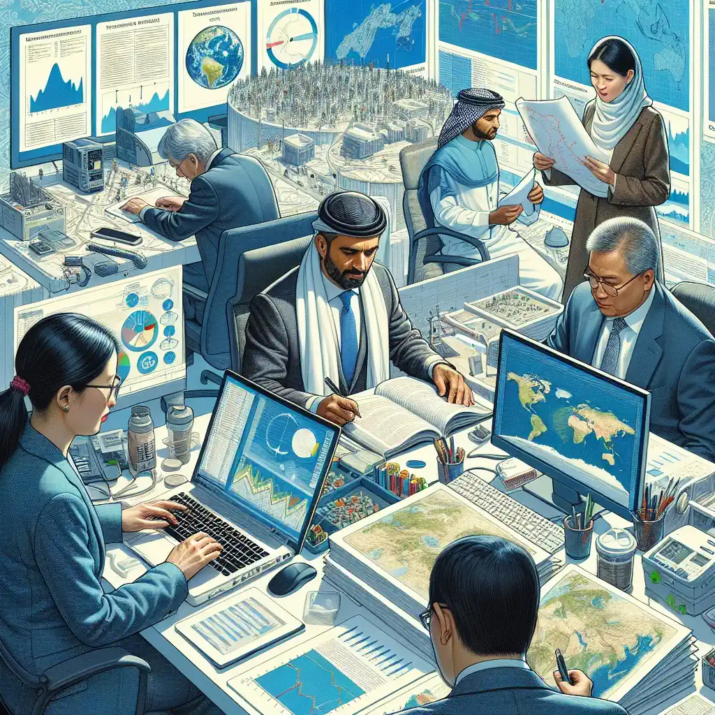 EIA Consultants at work in an office